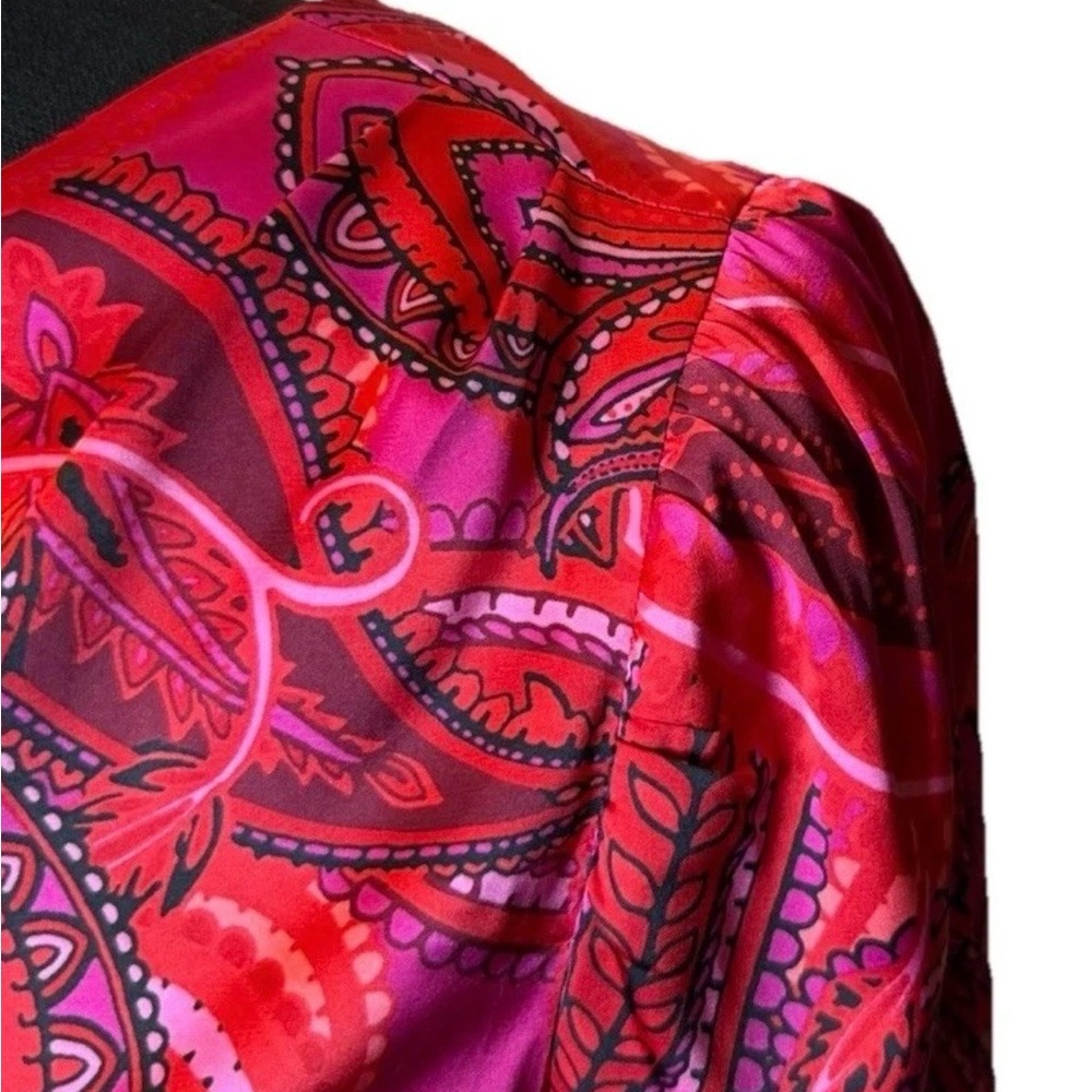 I.N.C. Women’s Multicolor Blouse, One Sleeve, Bare Shoulder, Size Small, NWT - Picture 8 of 13